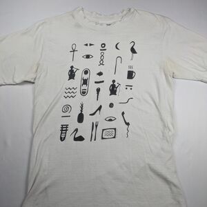 Siz Large- 80s Hieroglyphic Pop Art Art Biz Shirt Ankh Eye Skateboard Streetwear